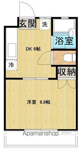 コンフォートJUN(1DK/1階)の間取り写真