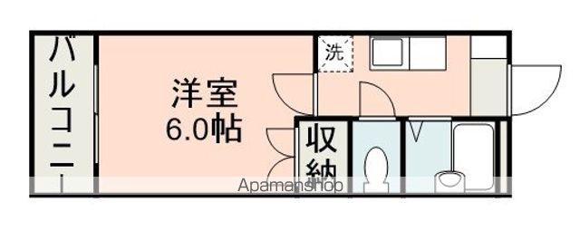 生田ハイツ(1K/3階)の間取り写真