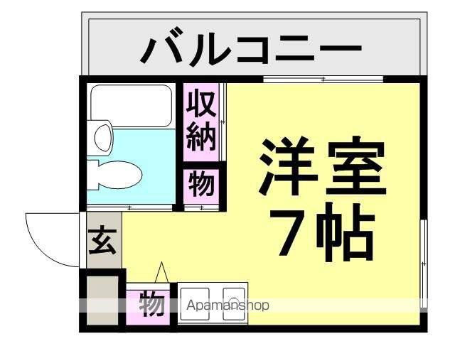 ロイヤルメゾン塚口Ⅷ(ワンルーム/4階)の間取り写真