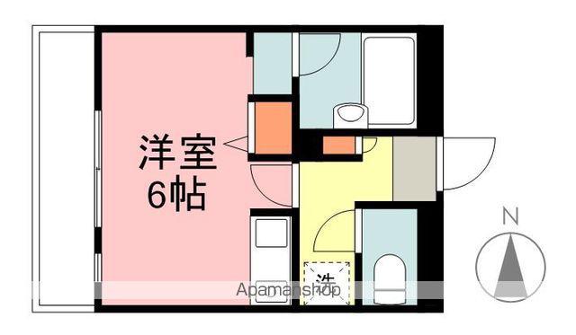 ノーブルシティ(ワンルーム/3階)の間取り写真