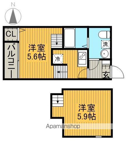 OAK TREE MAISON志賀(ワンルーム/1階)の間取り写真