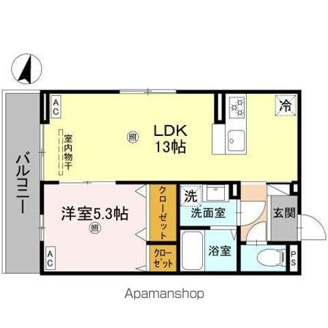 ボヌールメゾンKASUGAII(1LDK/3階)の間取り写真