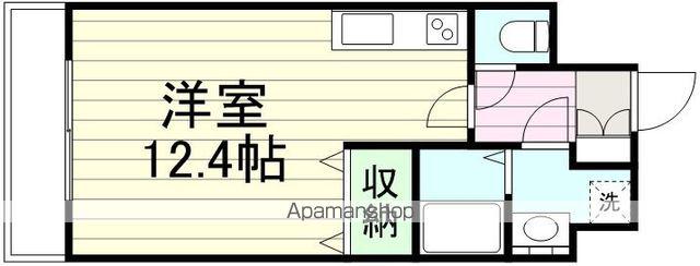 アーバンフラッツ小田原(ワンルーム/2階)の間取り写真