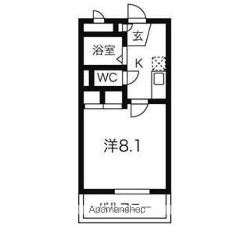 マーサ21(1K/2階)の間取り写真