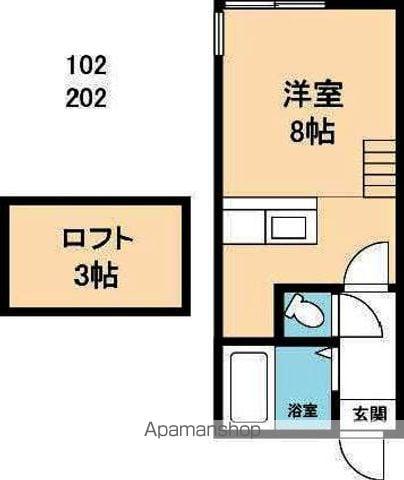 メゾン文京台(1K/3階)の間取り写真