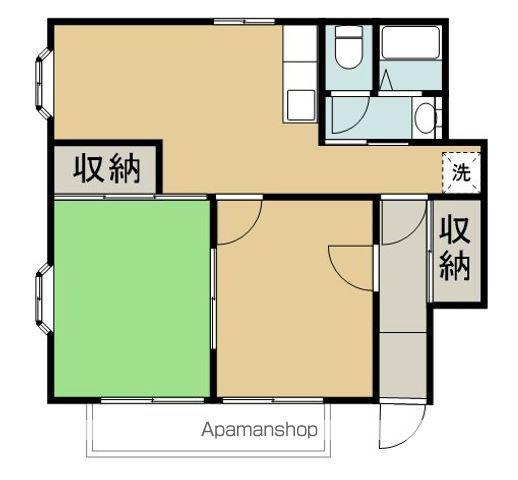 FROMH&T(2DK/2階)の間取り写真