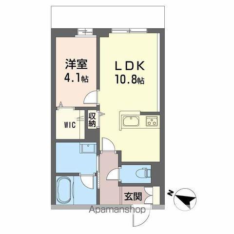 PARADISO本荘(1LDK/1階)の間取り写真