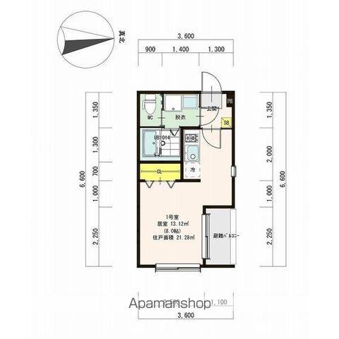 シャルム名古屋(ワンルーム/2階)の間取り写真