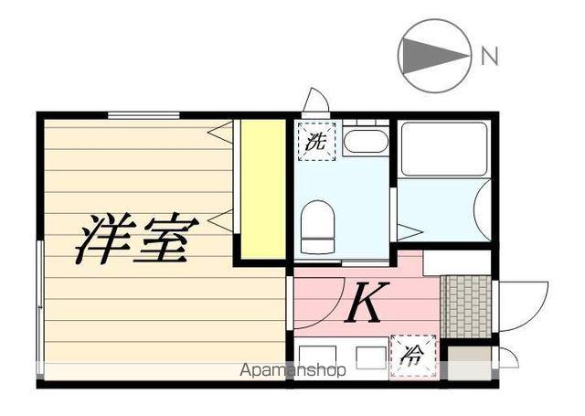 INFOGLIA CLAIR(1K/1階)の間取り写真