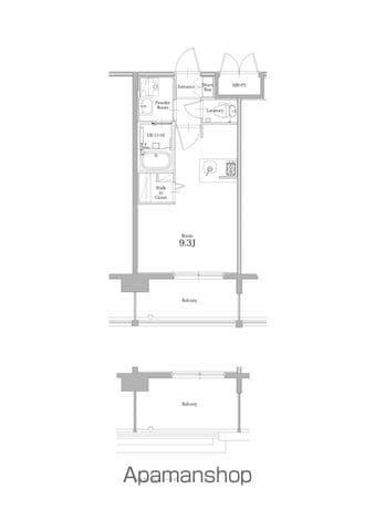エンクレスト香椎参道(ワンルーム/9階)の間取り写真