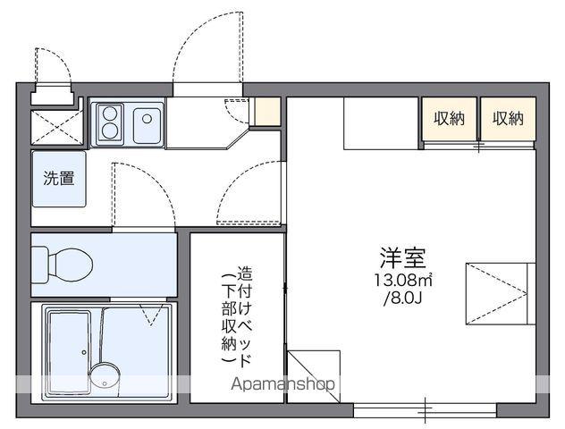 レオパレスFLOWER(1K/2階)の間取り写真
