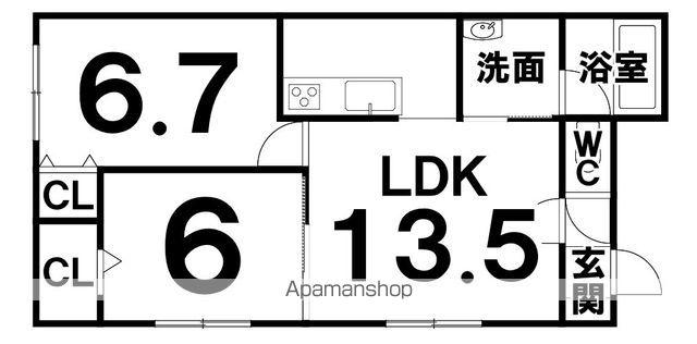 PLUS U(2LDK/2階)の間取り写真