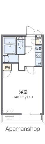 クレイノアルページュ(1K/1階)の間取り写真