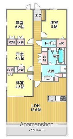 PRESSANCE LOGER HAMAMATSU(4LDK/13階)の間取り写真