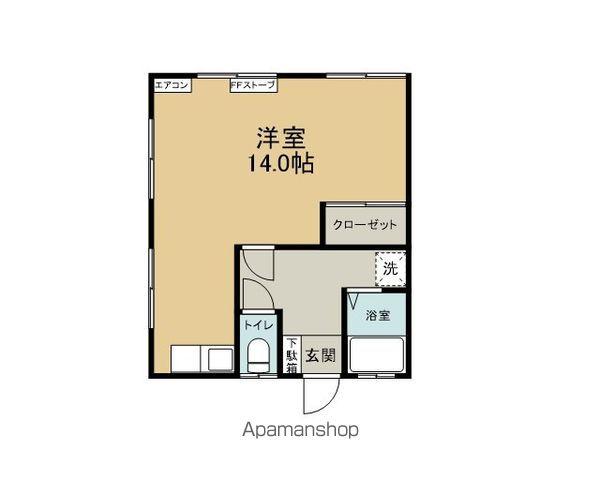 エスポワール(ワンルーム/1階)の間取り写真