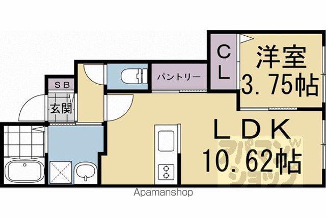 ROWELII(1LDK)の間取り写真