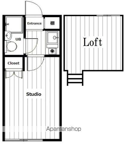 カルタス21戸田第3(1K/1階)の間取り写真