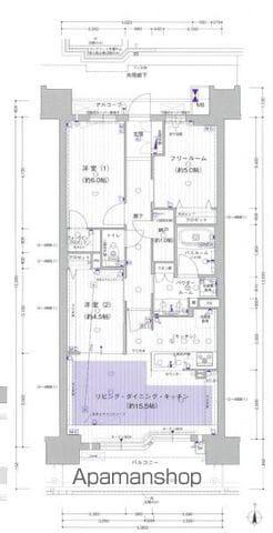 プレサンスロジェ岐阜長良橋通(2LDK/11階)の間取り写真