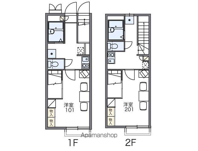 レオパレスしおかぜ(1K/1階)の間取り写真