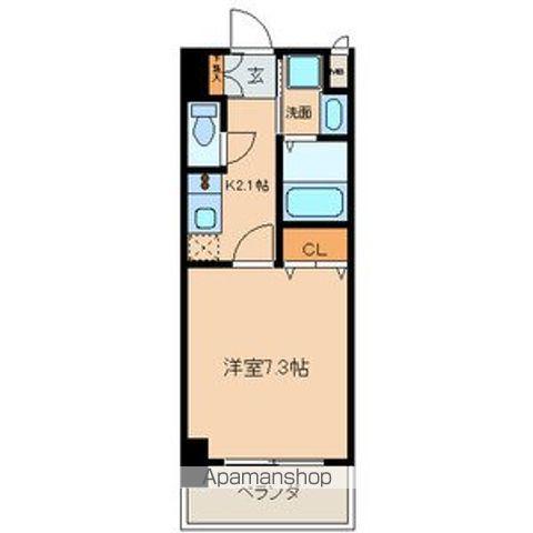 アジリア大曽根(1K/6階)の間取り写真