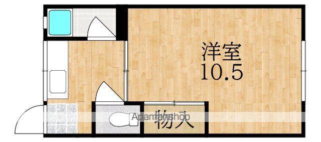 学園前グリーンハウス(1K/1階)の間取り写真