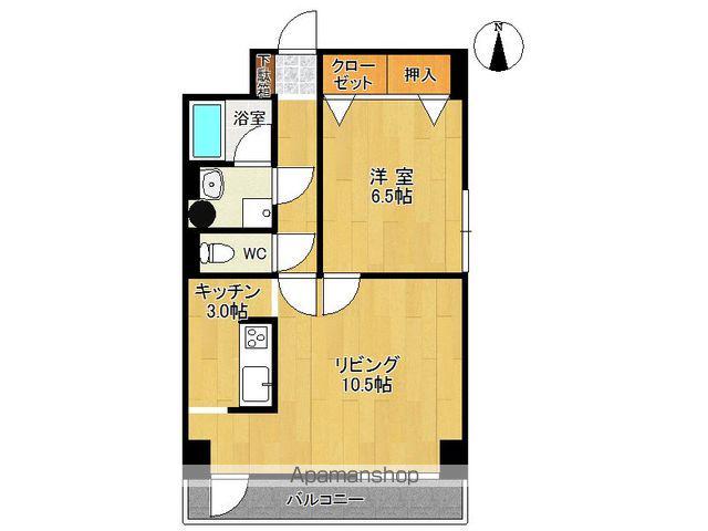 大通11丁目ビル(1LDK/9階)の間取り写真