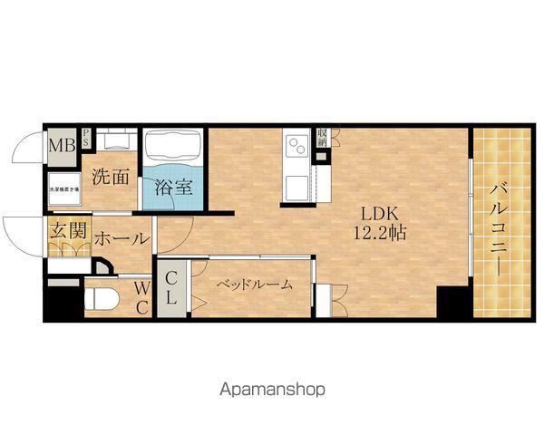 ゼスト岸和田(1LDK/7階)の間取り写真