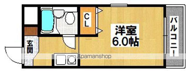 カルム新金岡(1K/4階)の間取り写真