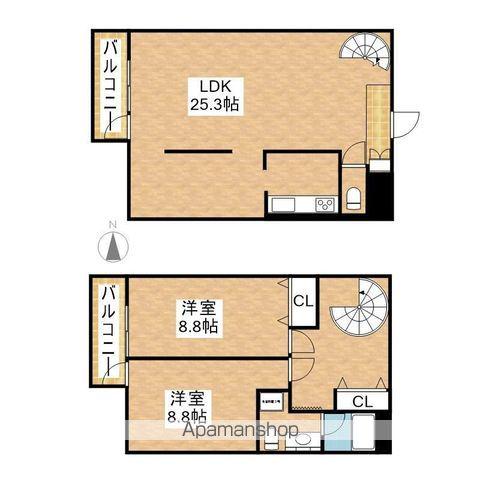 レジディア東桜2(2LDK/14階)の間取り写真