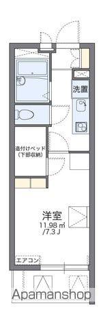 レオパレスAIRPORT(1K/2階)の間取り写真