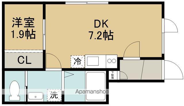 CREATE INC(1DK/1階)の間取り写真