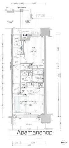 プレサンス ロジェ 名古屋駅ノース FRONT(1LDK/13階)の間取り写真