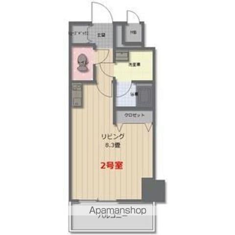 駅前大通マンション(1K/7階)の間取り写真