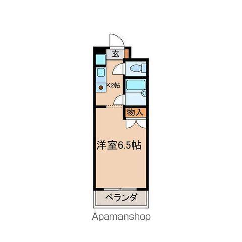 東山ビレッジ(1K/5階)の間取り写真