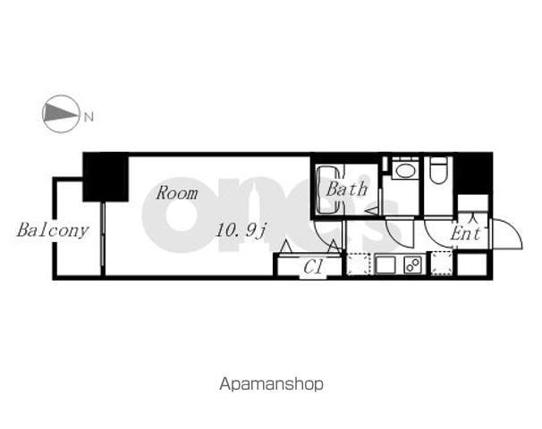 プレサンス丸の内リラティ(1K/3階)の間取り写真