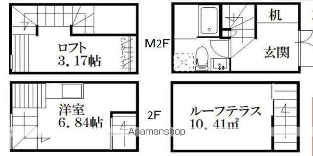ガレット空港前2(ワンルーム/1階)の間取り写真