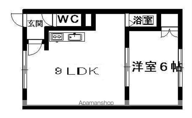 パークヒルズ(1LDK/1階)の間取り写真