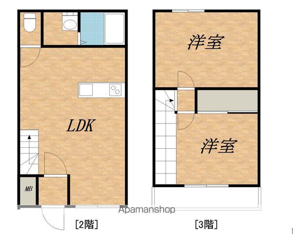 本町テラス(2LDK/2階)の間取り写真