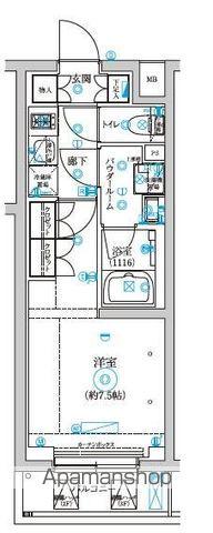 セジョリ中野富士見町(1K/2階)の間取り写真