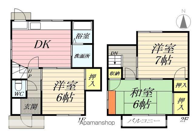 ライフリビング堀切(3DK)の間取り写真