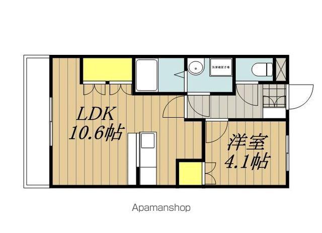 プランドール桜瀬(1LDK/1階)の間取り写真