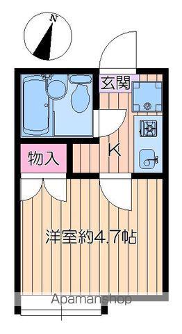 リバーパーク一之江A(1K/2階)の間取り写真