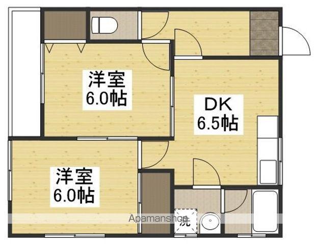 リバーサイドカワノA(2DK/2階)の間取り写真