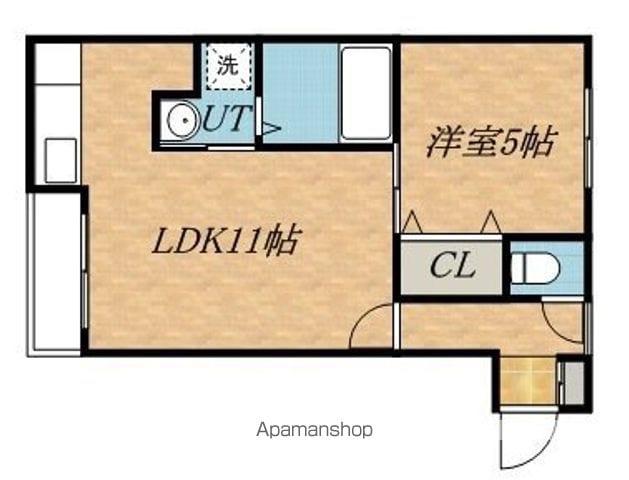 SEIRA麻生(1LDK/1階)の間取り写真