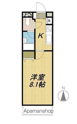 カサ・ミラ(1K/2階)の間取り写真
