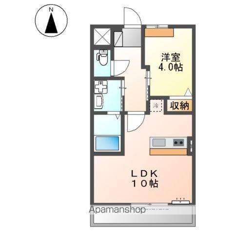 LAVITA(1LDK/2階)の間取り写真