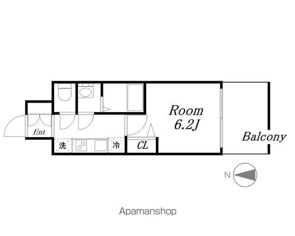 A&G KAMEJIMA(1K/8階)の間取り写真