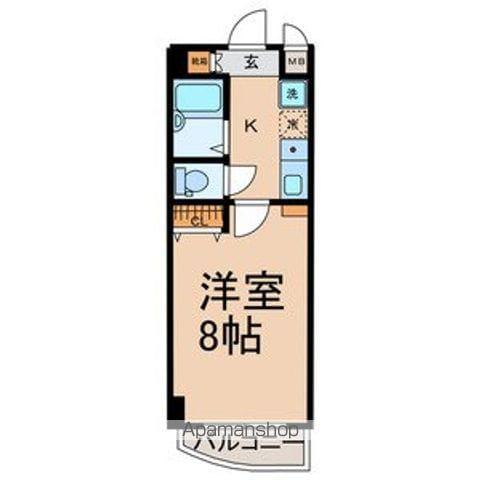 サンライズ小幡(1K/3階)の間取り写真