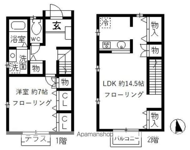 プルミエ葛西(1LDK)の間取り写真
