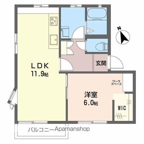 フレグランスリッチDE(2DK/2階)の間取り写真